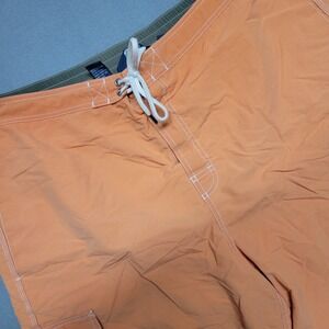 Polo Ralph Lauren Mens Orange Swim Trunks Cargo Pocket Mesh Lined XL